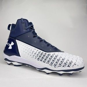 Under Armour Mens Hammer MC Navy Blue White Football Cleats Size 16 3021193-402